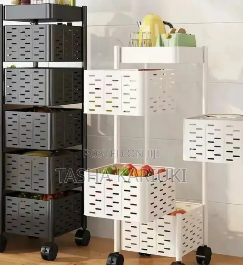 High Quality Metallic Kitchen Rack White