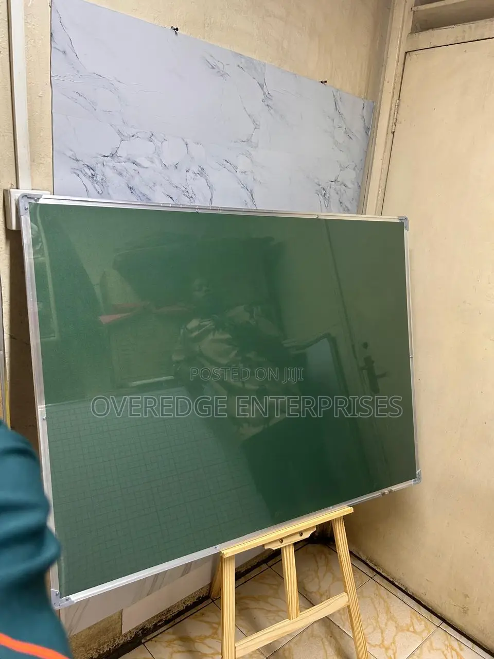 Wooden Easel Stand With Noticeboard