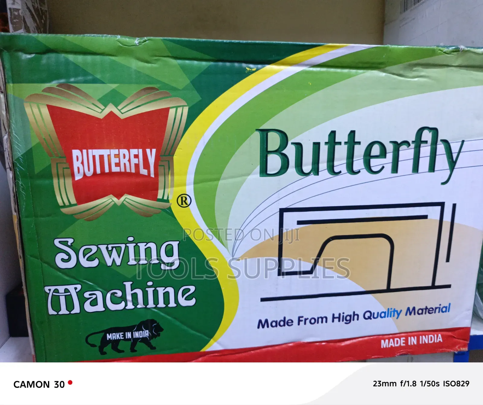 Butterfly Sewing Machine Head + Stand