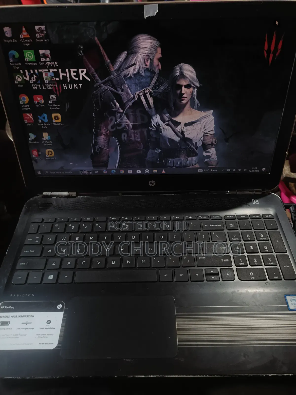 Laptop HP 15 4GB Intel Core i5 HDD 500GB