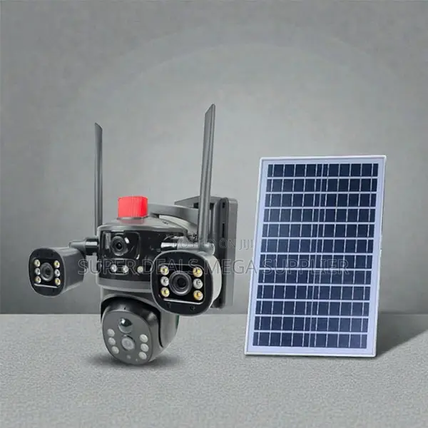 V380 Pro 20MP 4G PTZ Rotating Triple Lens Solar Camera Farm Monitoring