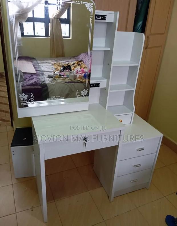 White Mirror Table Dressing Table - main view