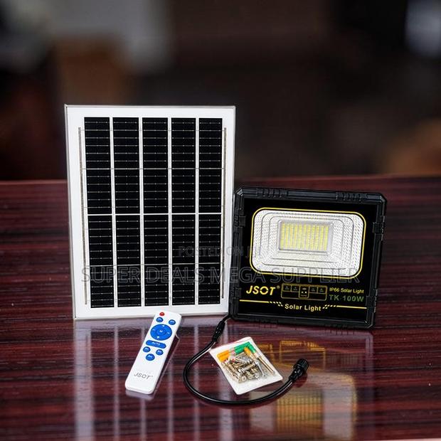 Tough Build 100W Watts Outdoor Security Led Solar Flood Light