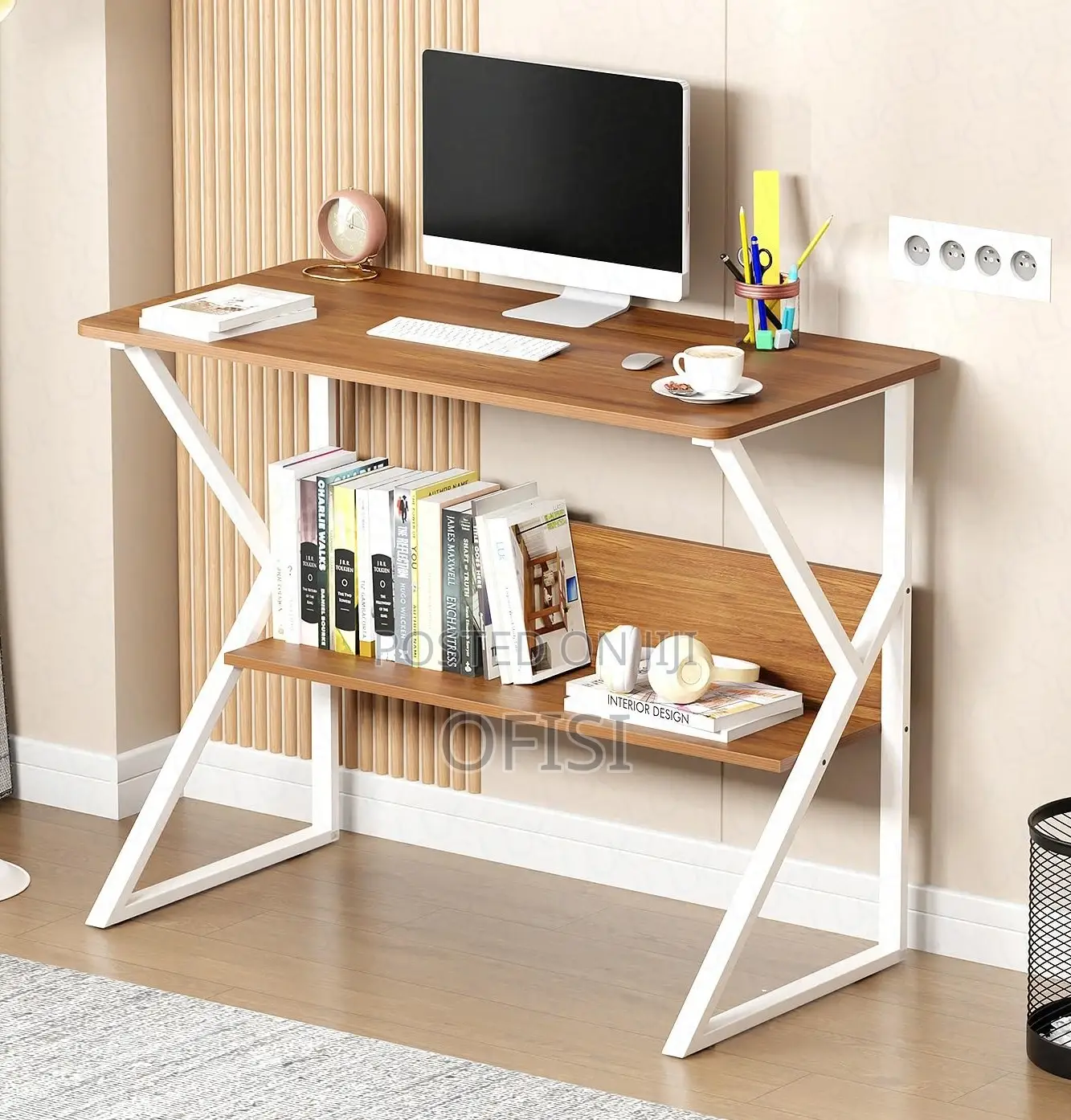 Office Desk; White Study 1.2m Office Desk