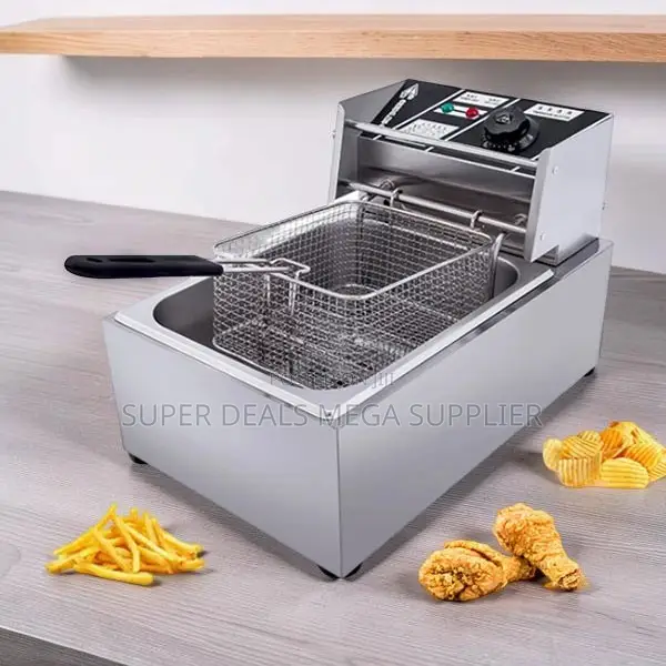 Easy-Clean 4l/6l/10l Electric Single Tank Stainless Steel Deep Fryer