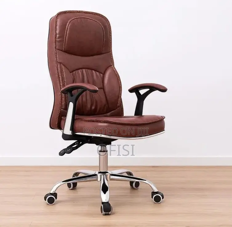Office Chair; Brown Generic Orthopedic Office Chair