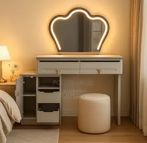 Dressing Table; Modern White Vanity Dressing Table