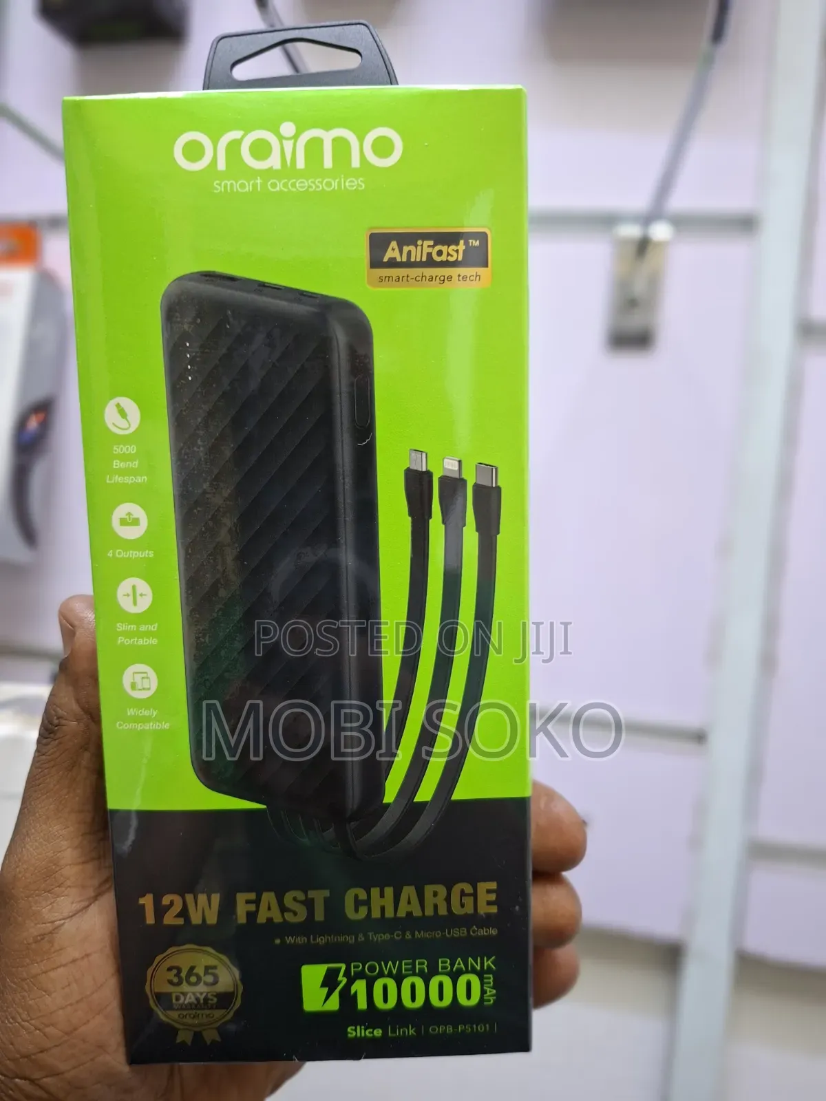 Oraimo Slice Link 10000mAh 12W Power Bank