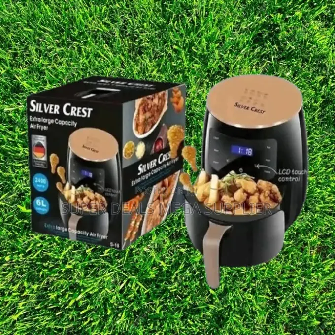 Crispy-Finish Silver Crest 4/5/6/8l Touch Screen Digital Air Fryer