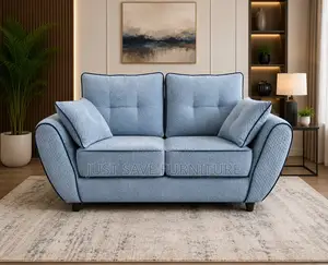 Modern Sky Blue 2-Seater Sofa