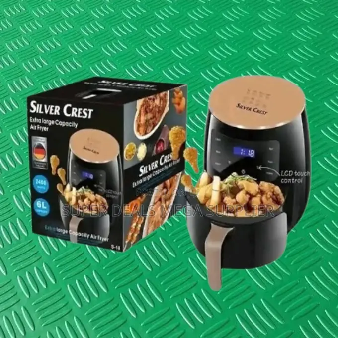 Even-Cooking Silver Crest 4/5/6/8l Touch Screen Digital Air Fryer