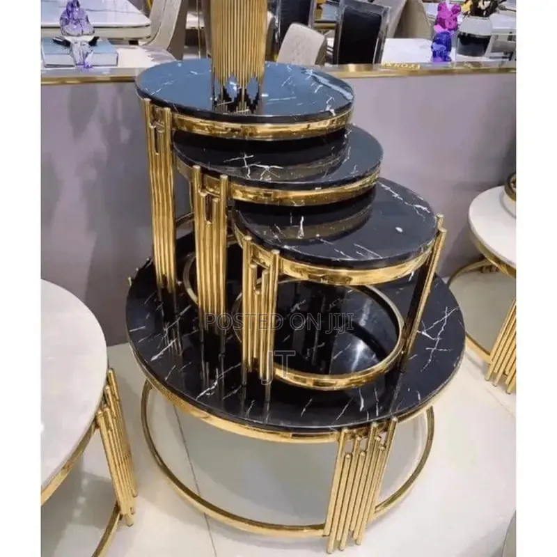 4 in 1 Executive Pure Marble Table