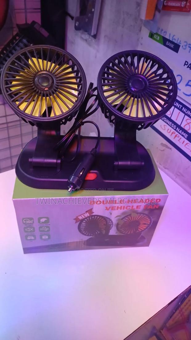 Double Headed Car Fan - main view