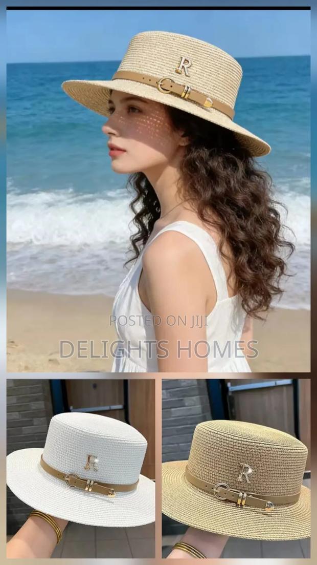 Flat Straw Summer Hats_za - thumbnail 3