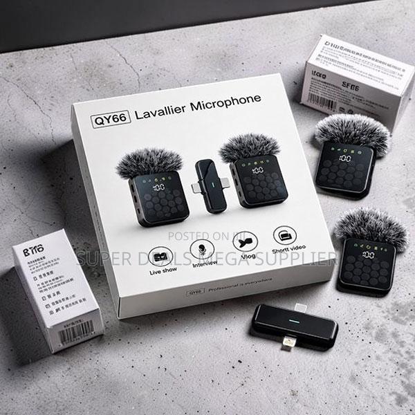 Creator-Friendly 3 in 1 Dual Mics Wireless Lavalier Microphone