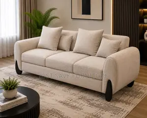 Luxury Cream Bouclé 3-Seater Sofa