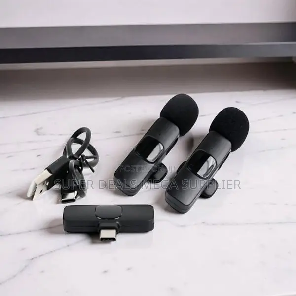 Recording Ready Mini Lapel Lavalier Dual Wireless Microphone