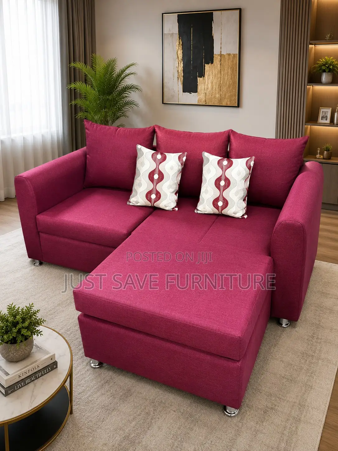 5 Seater Stylish L-Shaped Sectional Sofa