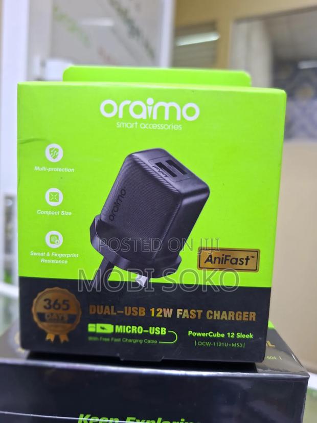 Oraimo PowerCube 12 Sleek 12W Fast Charger