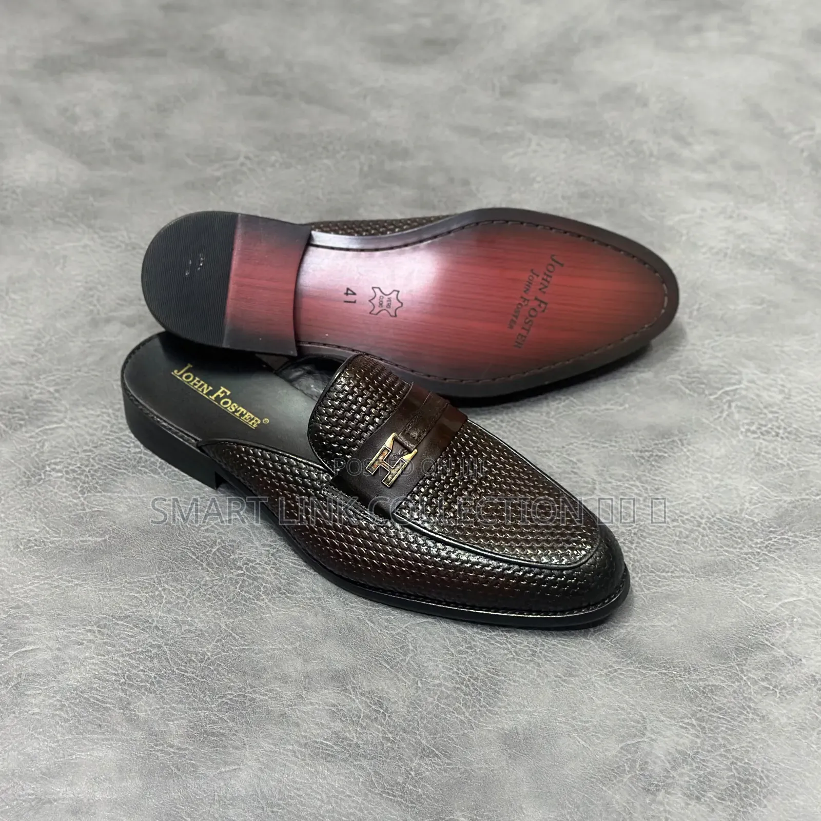 John Foster Leather Mules