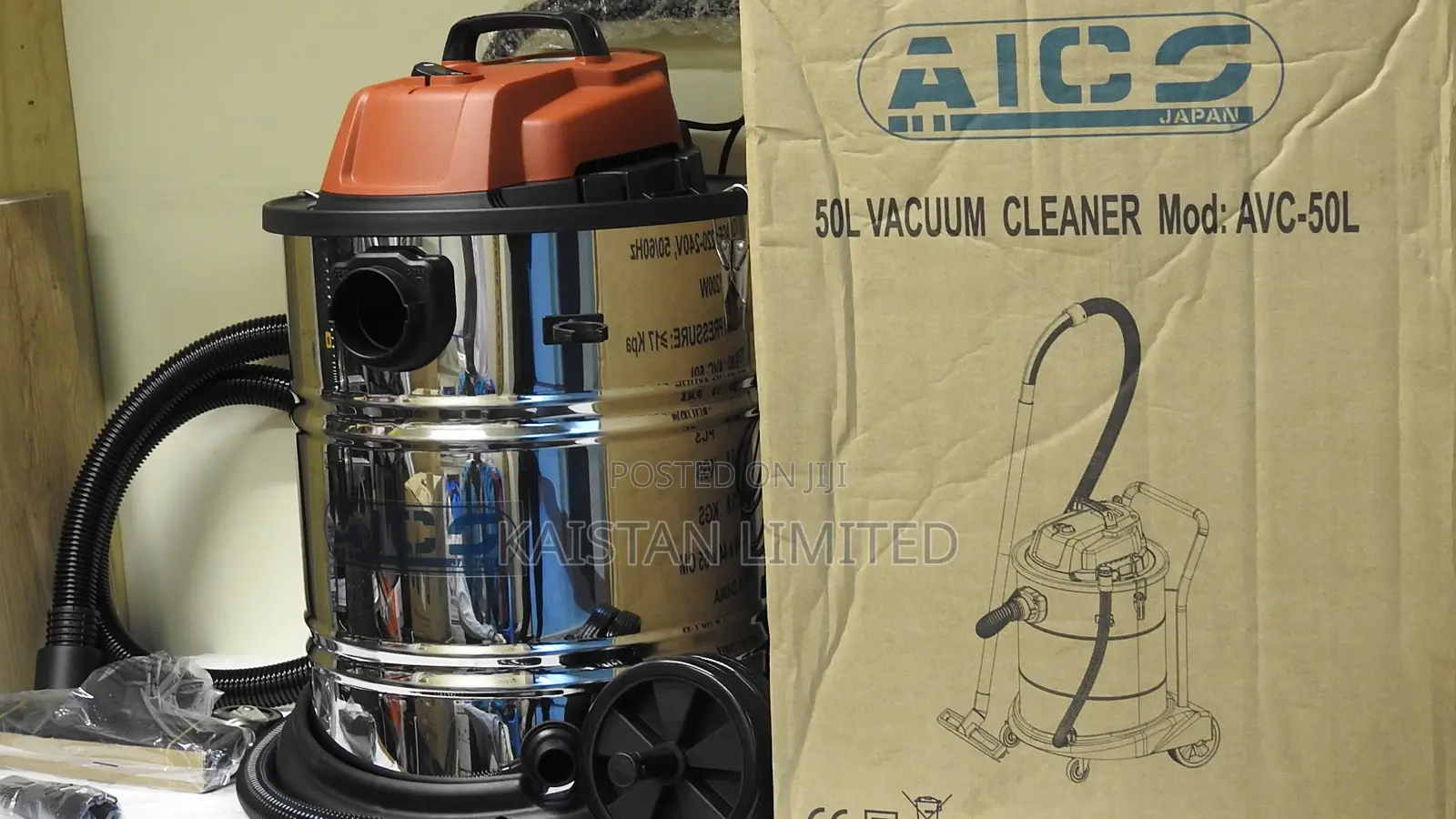 Aico 50 L Wet Dry Commercial Vacuum Cleaner for Garage Workshop