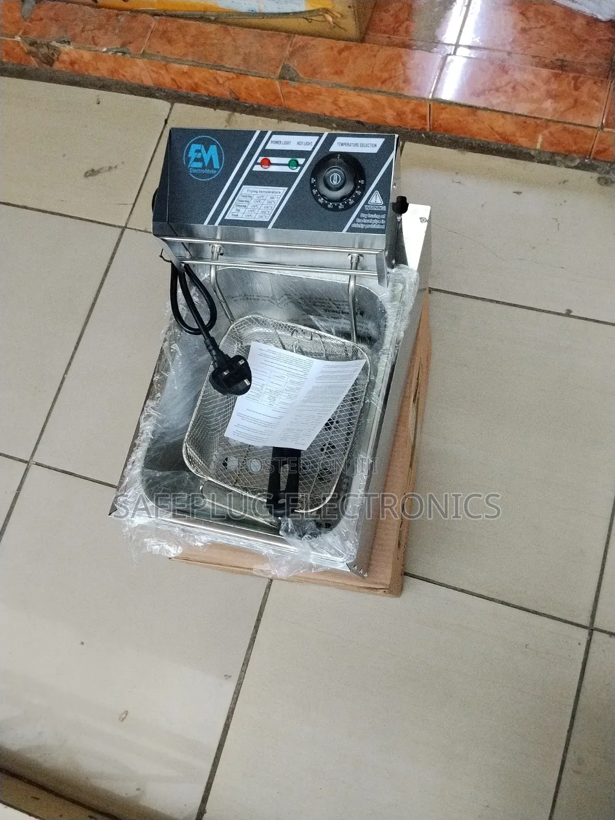 ElectroMate 6L Deep Fryer – Brand New Stainless Steel