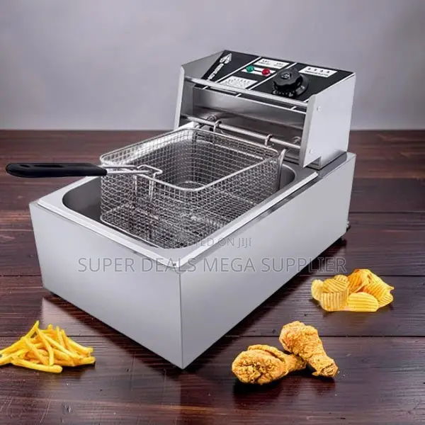 High-End 4l/6l/10l Electric Single Tank Stainless Steel Deep Fryer