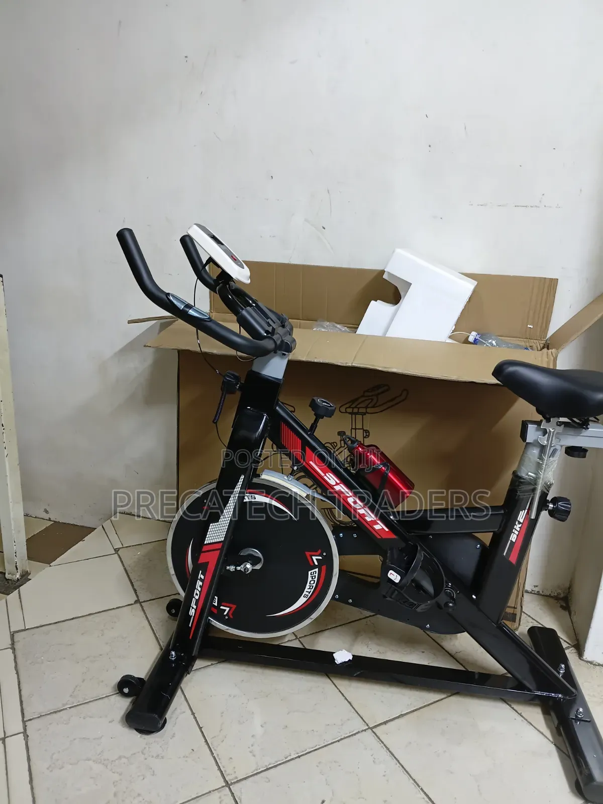 Adjustable Stationary Exercise Bike for Home Gym
