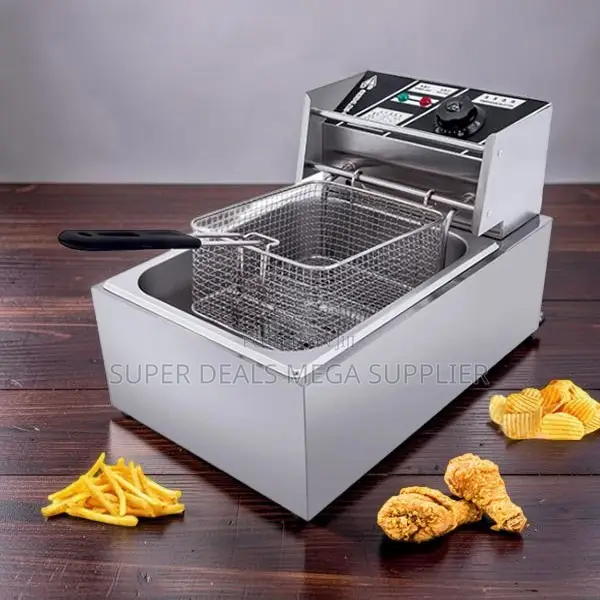 Functional 4l/6l/10l Electric Single Tank Stainless Steel Deep Fryer