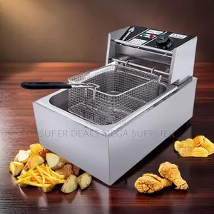 Practical 4l/6l/10l Electric Single Tank Stainless Steel Deep Fryer
