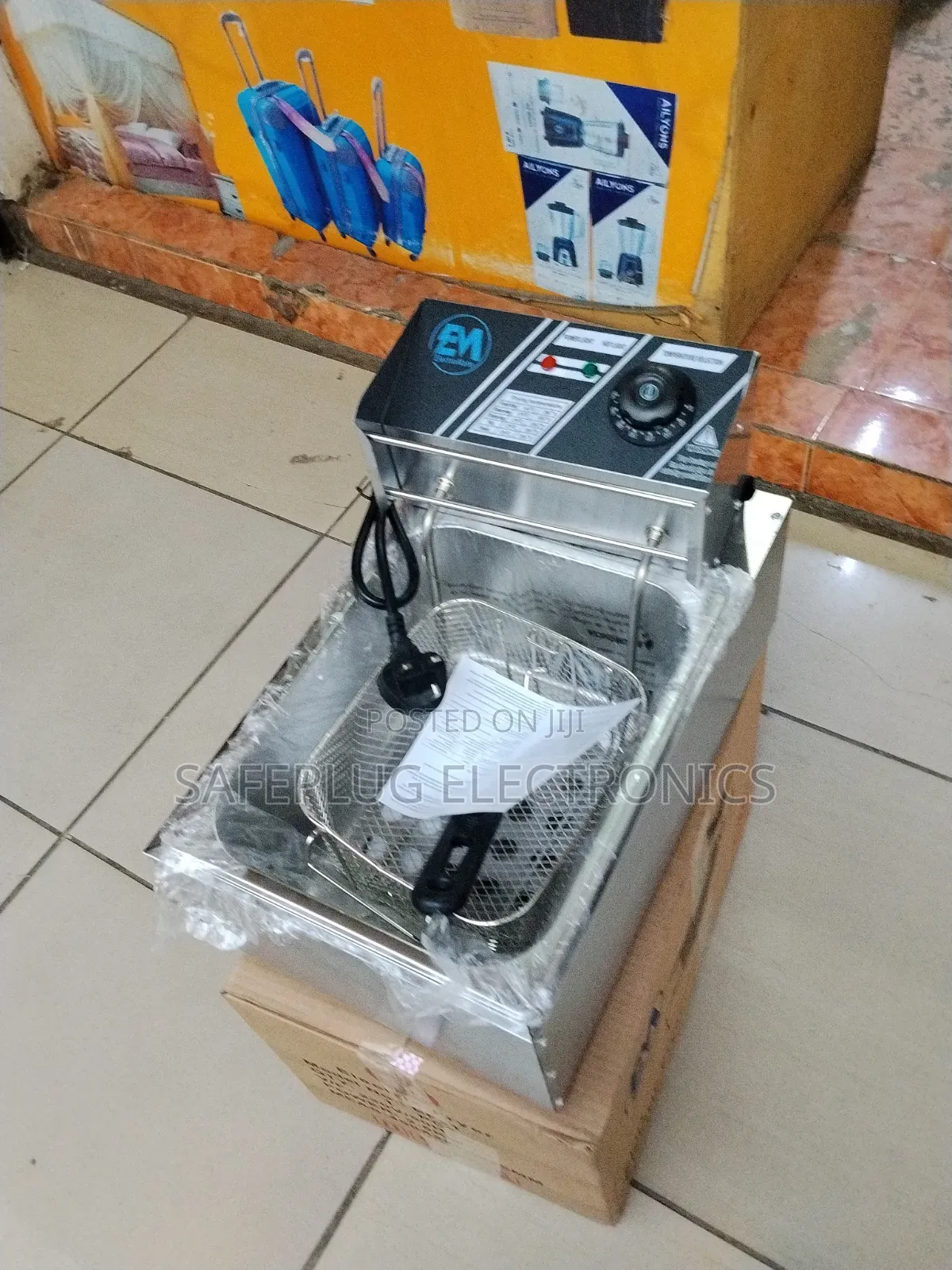 Heavy Duty 6L Stainless Steel Deep Fryer – ElectroMate