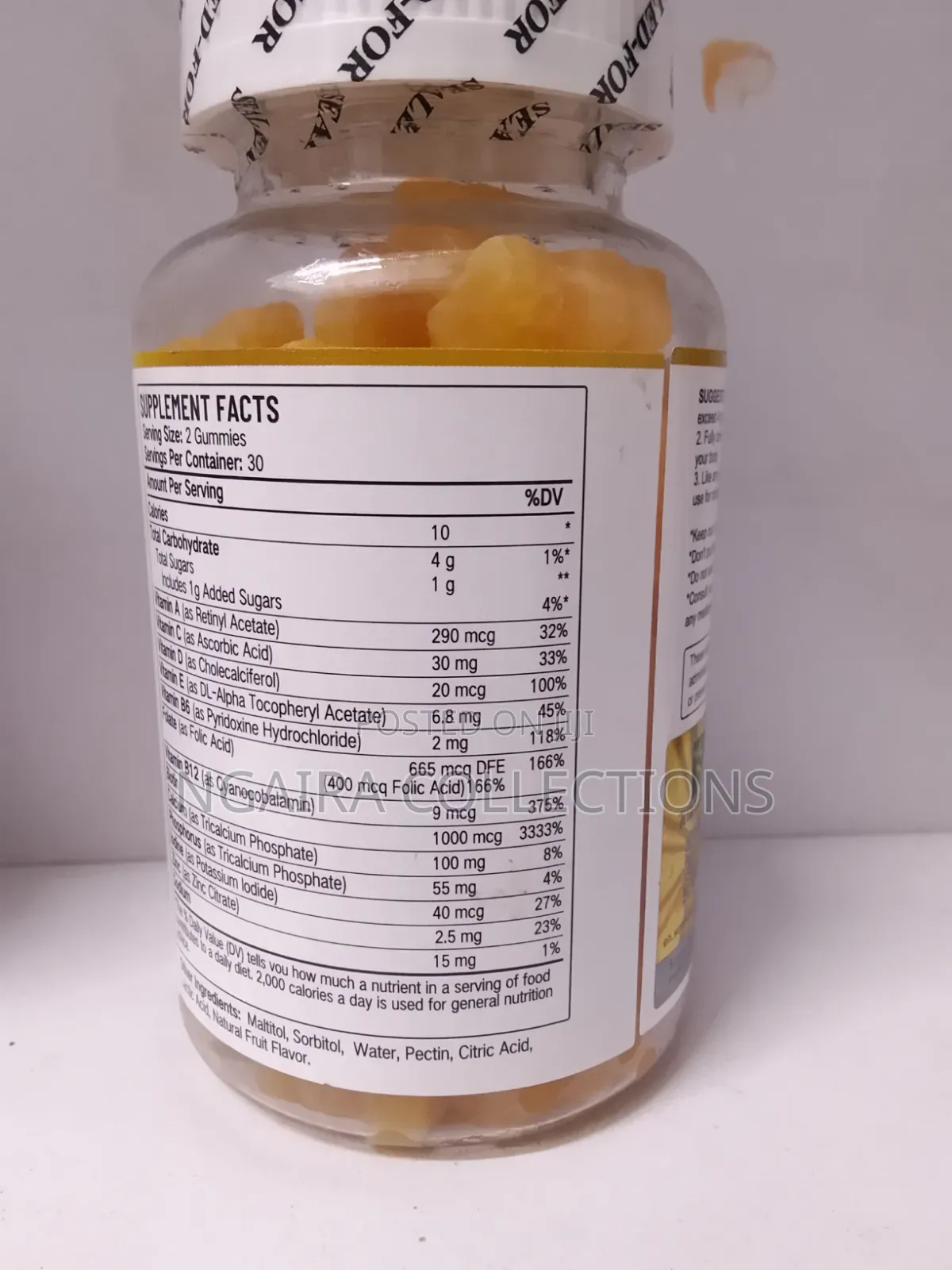 MULTI - VITAMIN GUMMIES - Vit a C D E B6 B12 Folate , Biotin , Cal Zn