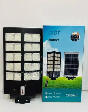 JSOT JS-104 400W Solar LED Street Light With Remote Security Lamp