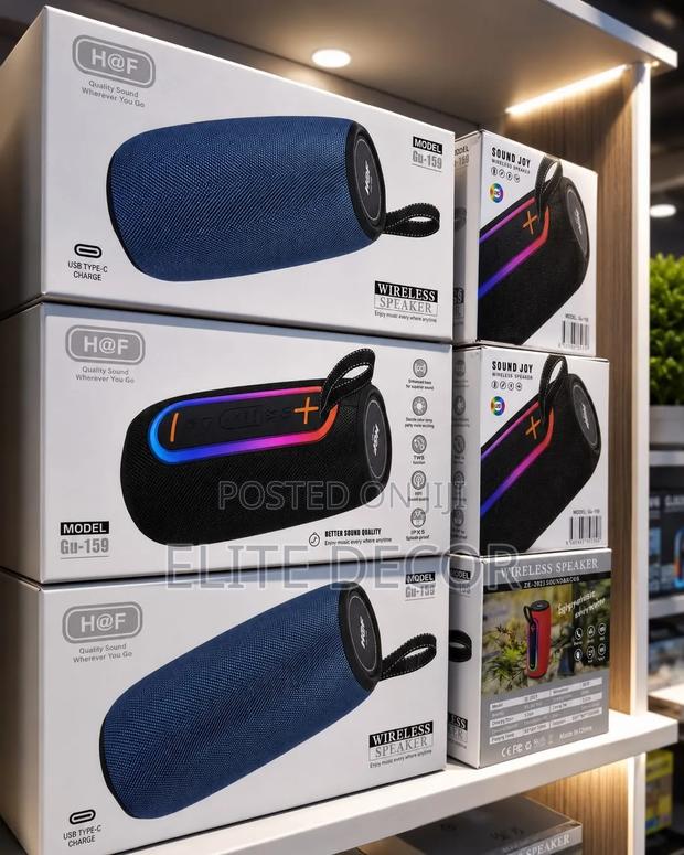 H at F GU-159 Portable Bluetooth Speaker – 10W Super Bass Wireless