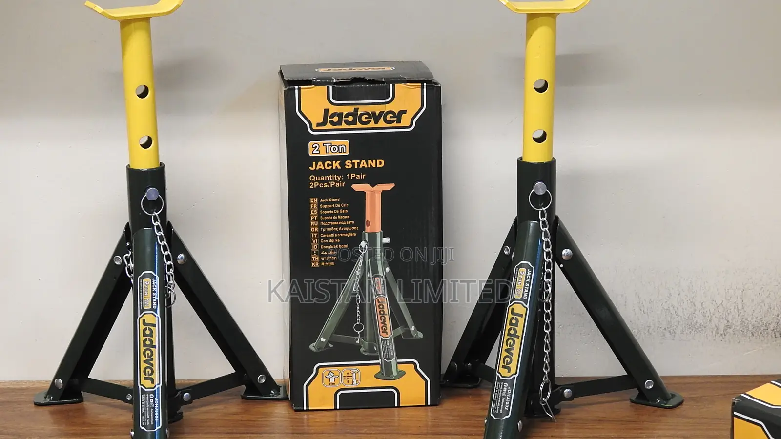 Jadever 2 Ton Adjustable Car Jack Stands for Garage Workshop Repair