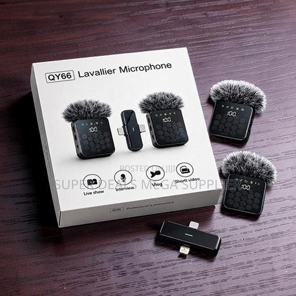 Modern Stylish 3 in 1 Dual Mics Wireless Lavalier Microphone - main view