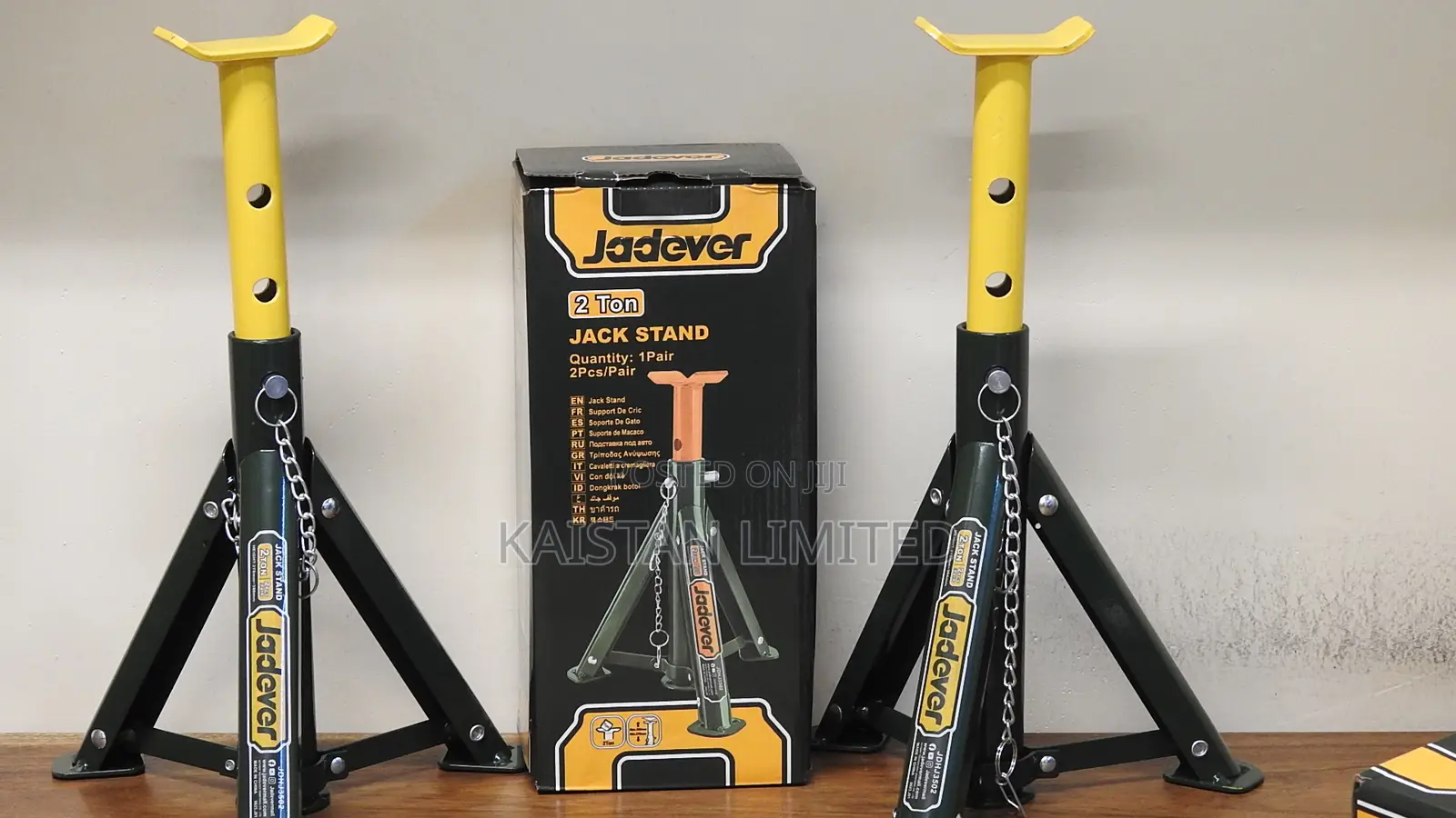 Jadever 2 Ton Adjustable Car Jack Stands for Garage Workshop Repair