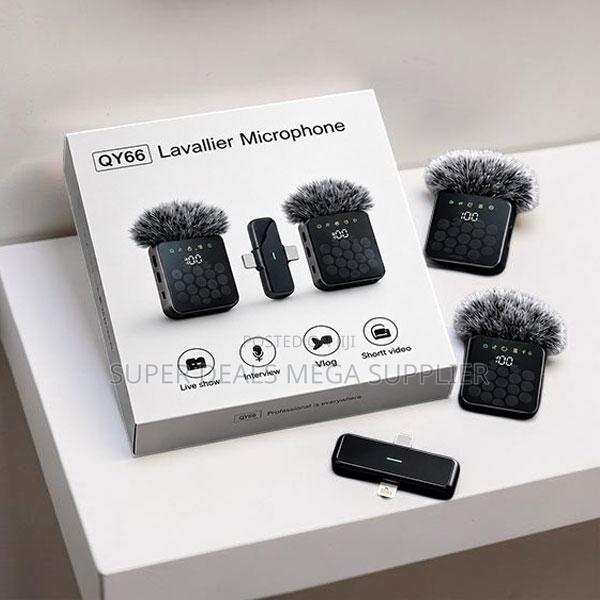 Efficient Reliable 3 in 1 Dual Mics Wireless Lavalier Microphone