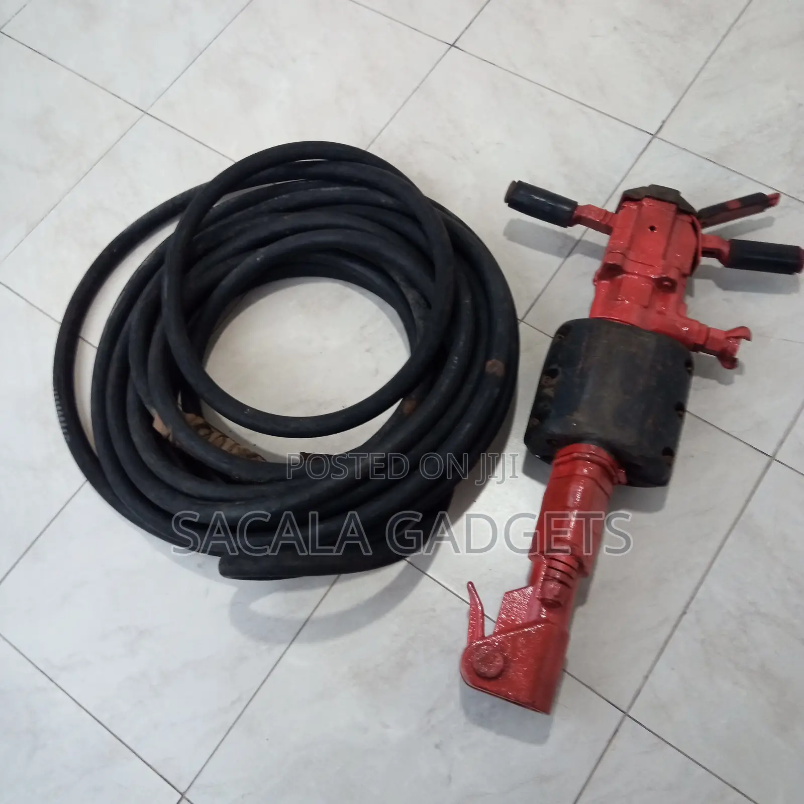 Set of One Pneumatic Jack Hammer + 1 Hydraulic Hose