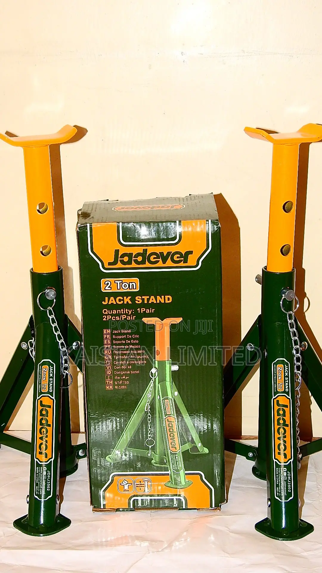 Jadever 3Ton Heavy Duty Steel Jack Stands for Secure Automotive Repair