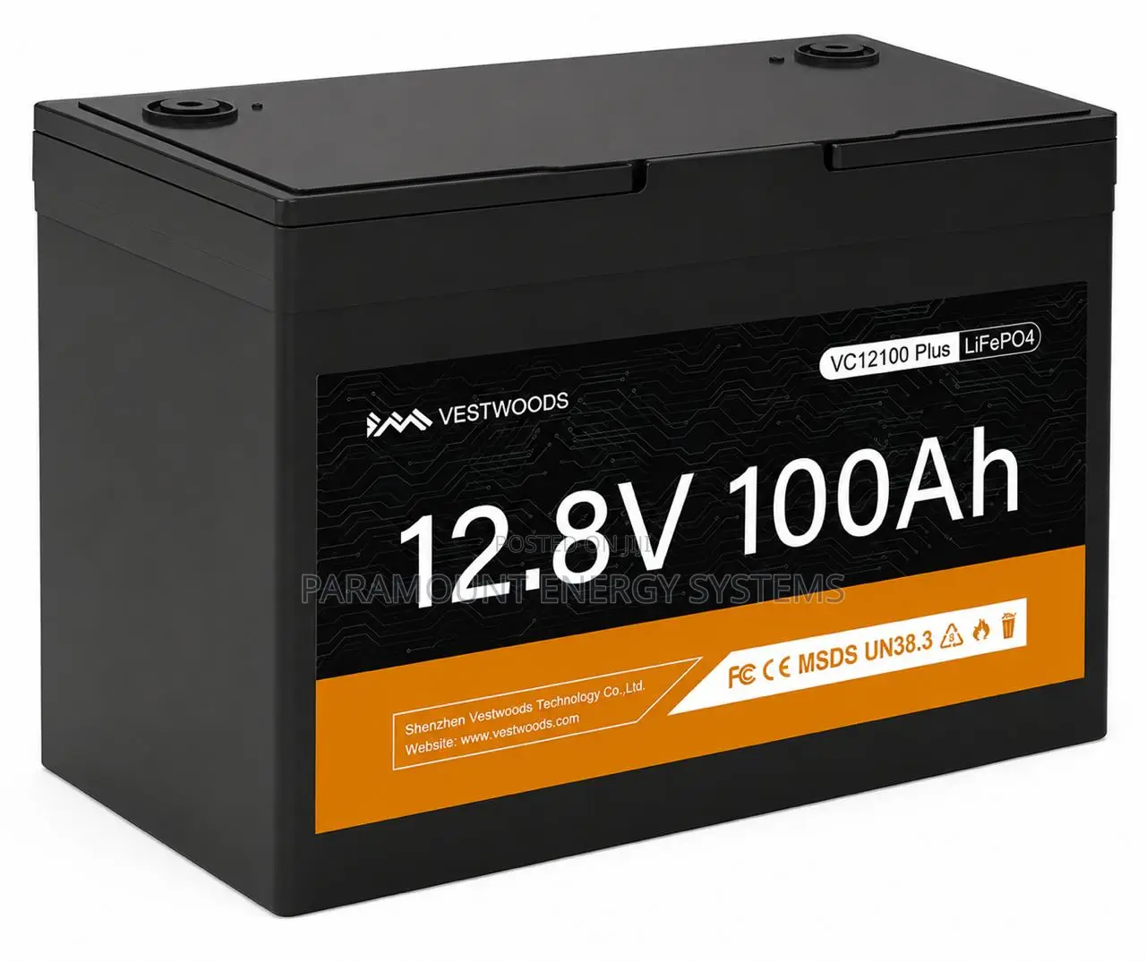 Vestwoods 12.8v 100ah Lithium Battery