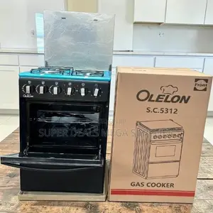 Professional-Grade Free Standing 4 Gas Cooker Burner + Electric Oven