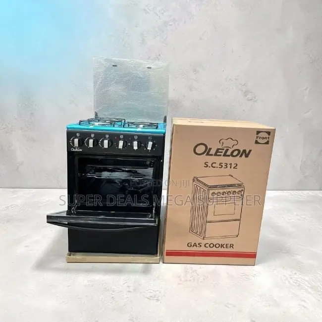Easy-to-Clean Free Standing 4 Gas Cooker Burner With Electric Oven