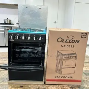Easy-to-Clean Free Standing 4 Gas Cooker Burner With Electric Oven