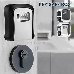 Wall-Mounted Key Lock Box Full Metallic 4-Digit Combination