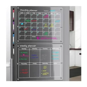 2 PCS Set Magnetic Montly/ WEEKLY Fridge Planner