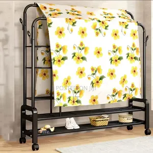 Double Layer Garment Rack Clothes Hanger (Size:110 X150 X 57cm)