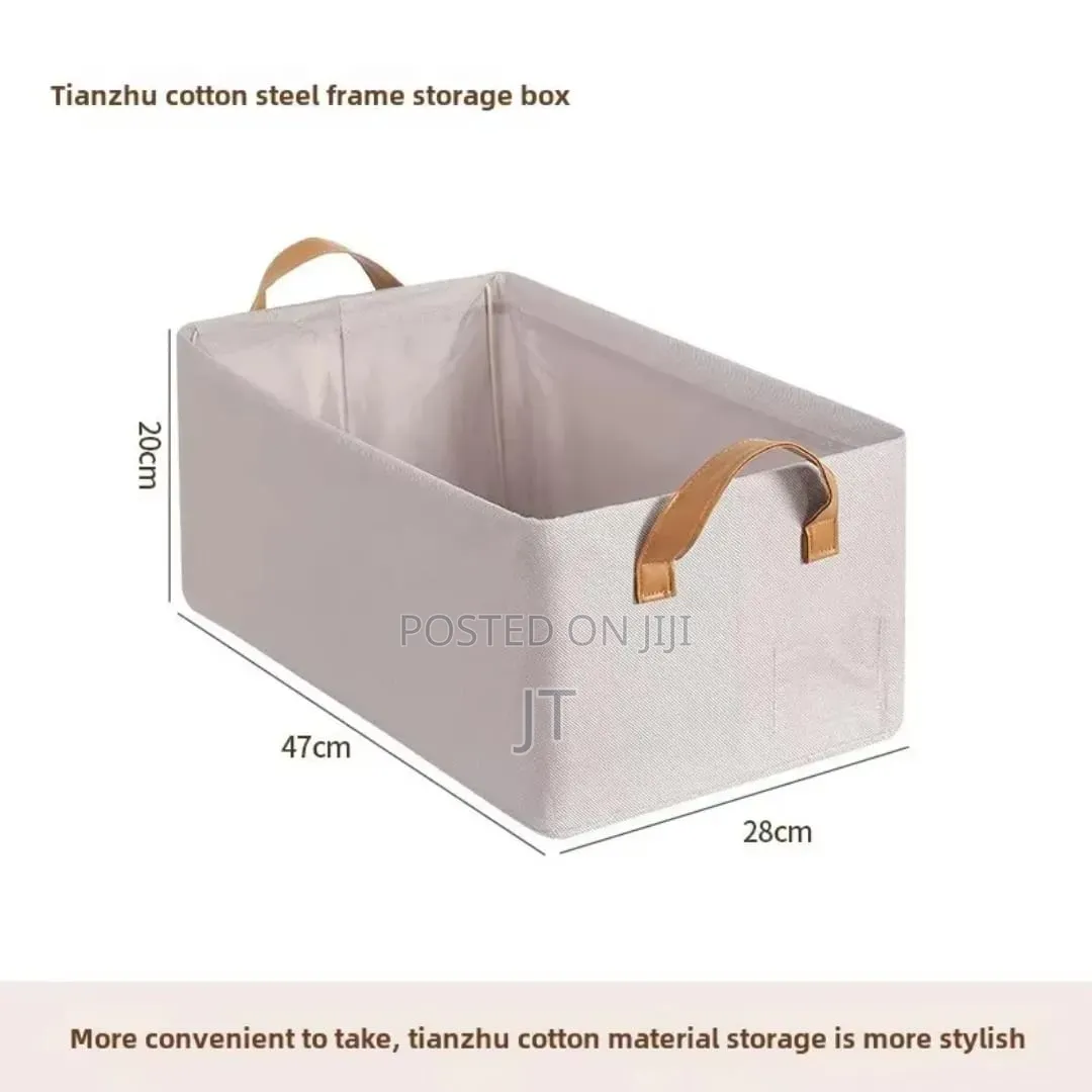 New Design Collapsible Fabric Storage Basket (50cm X 35cm X 24cm)