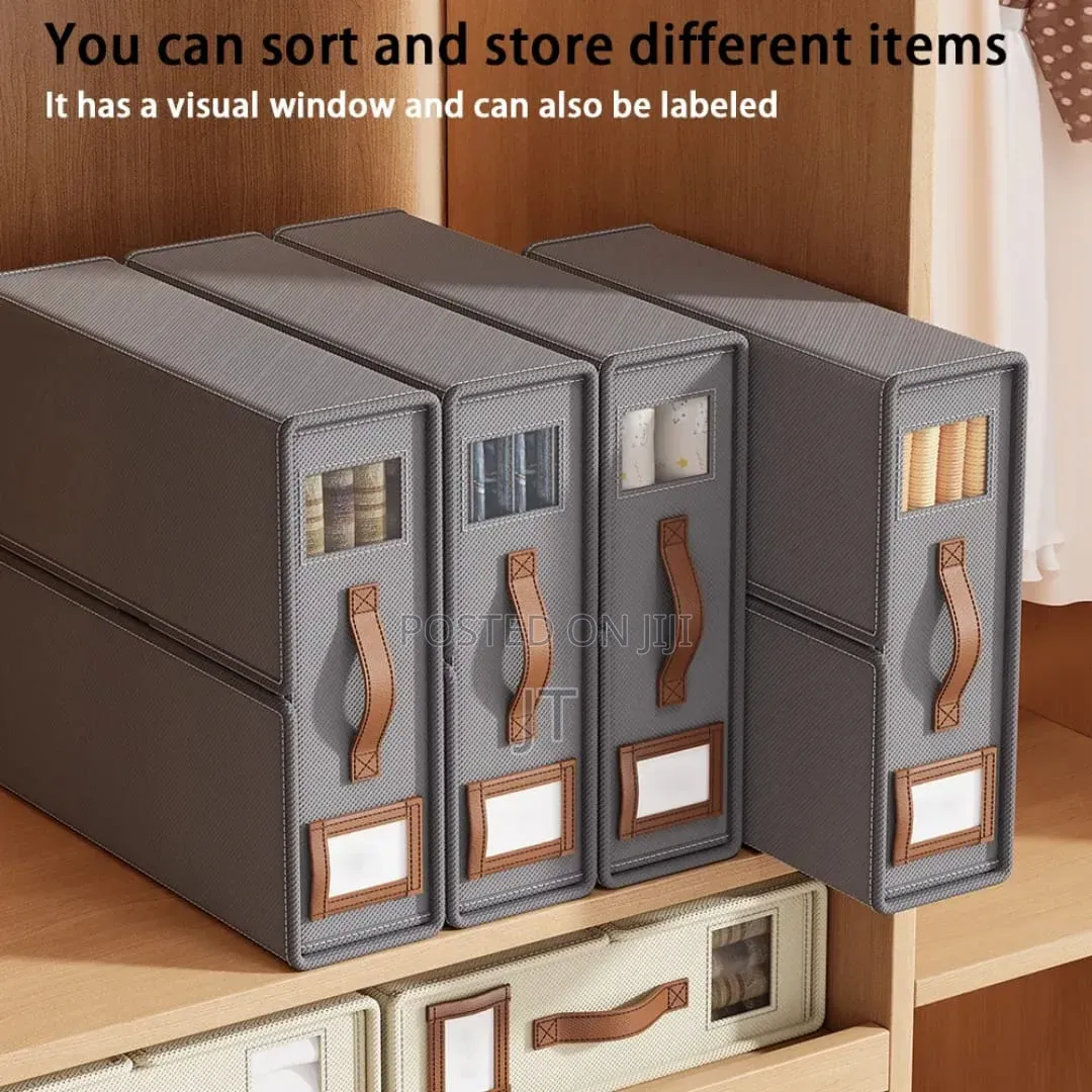 Stackable Fabric Closet Storage Organizer Box