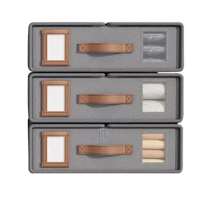 Stackable Fabric Closet Storage Organizer Box